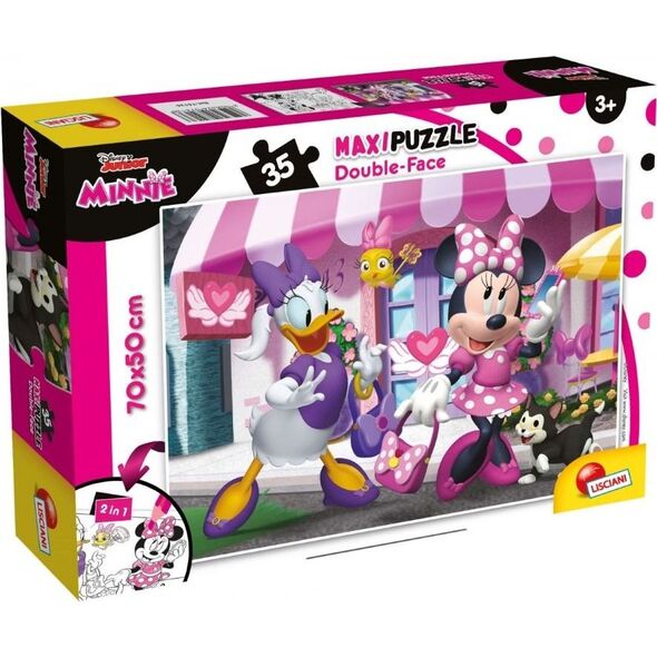 Lisciani Puzzle dwustronne maxi 35 Myszka Minnie 8153391 8008324074136