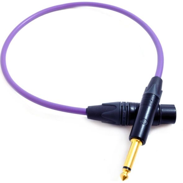 Kabel Melodika Jack 6.3mm - XLR 8m fioletowy 8154517 5907609007445