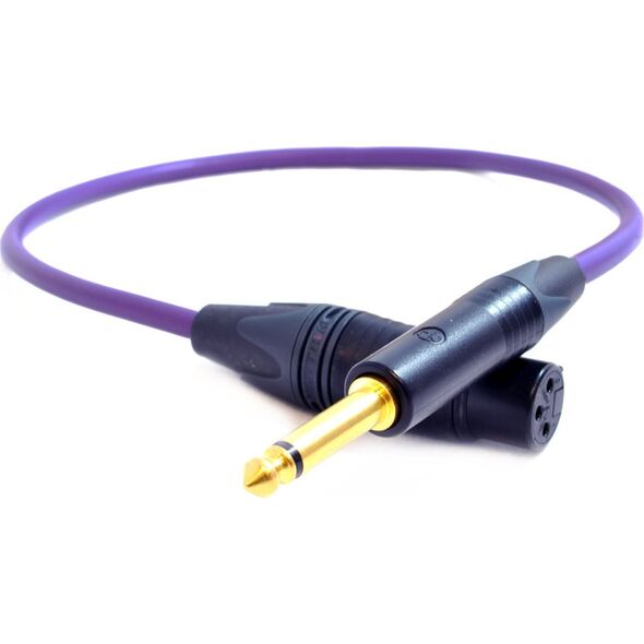 Kabel Melodika Jack 6.3mm - XLR 8m fioletowy 8154517 5907609007445