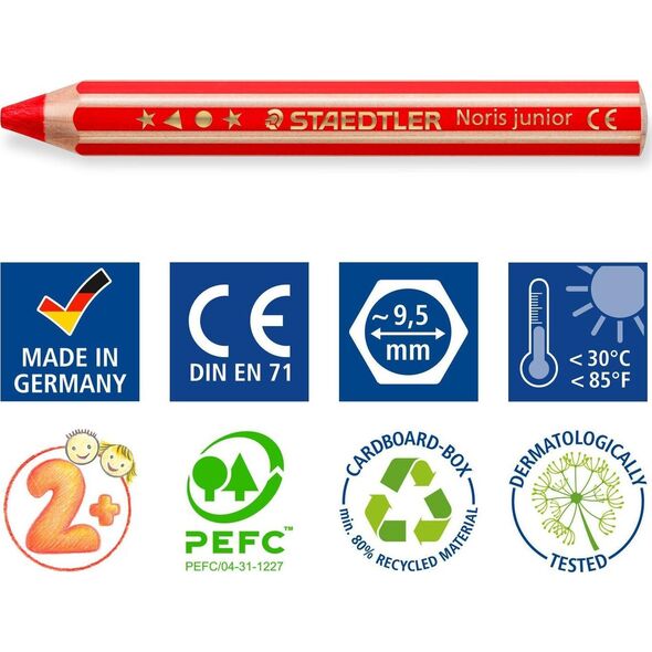 Staedtler STAEDTLER Buntstift Noris jun 18ST 8160452 4007817029206