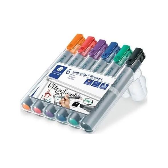 Staedtler STAEDTLER Flipchartmarker Lumocolor 6St Box 8160772 4007817356180