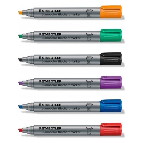 Staedtler STAEDTLER Flipchartmarker Lumocolor 6St Box 8160772 4007817356180