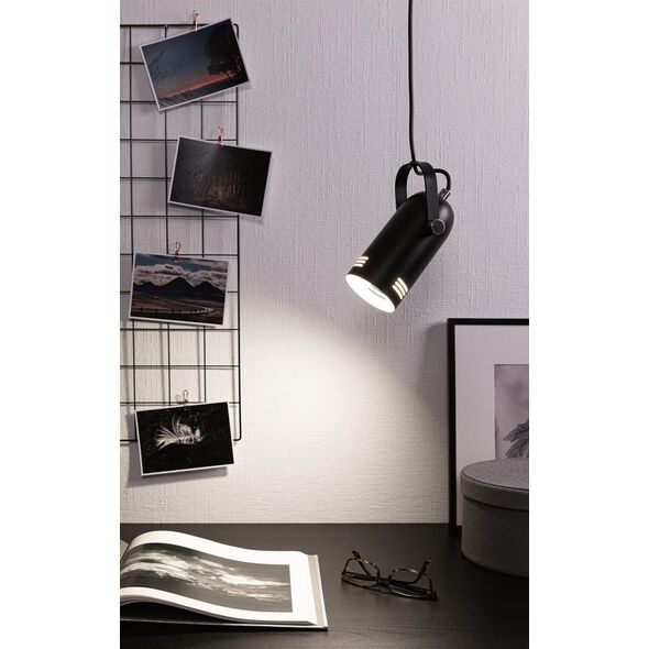 Lampa wisząca Paulmann Neordic Lavea lampa wisząca max. 1x15W E27 Schwarz 230V Metall 8196663 4000870797662