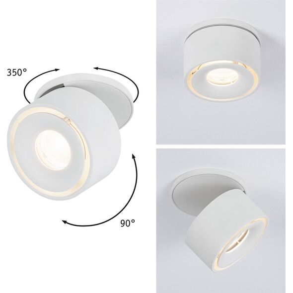 Paulmann Oprawa wpuszczana LED Spircle biała mat 8,0W 3000K 36 st. 8196735 4000870933725