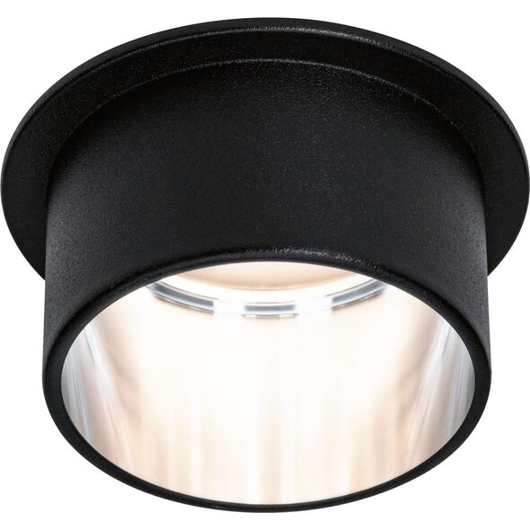Paulmann Oprawa wpuszczana Gil Coin 3StepDim rd starr LED 1x6W 2700K 230V schwarz matt/eisenAlu 8196742 4000870933824