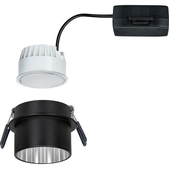 Paulmann Oprawa wpuszczana Gil Coin 3StepDim rd starr LED 1x6W 2700K 230V schwarz matt/eisenAlu 8196742 4000870933824