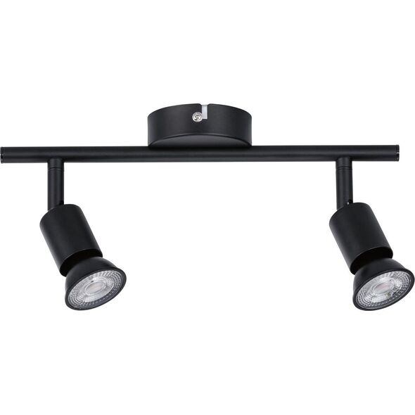 Lampa sufitowa Paulmann Spotlight Carolina max 2x10W GU10 schwarz matt 230V Metall 8196744 4000870667569