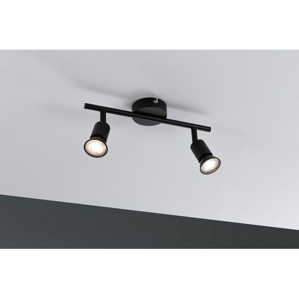 Lampa sufitowa Paulmann Spotlight Carolina max 2x10W GU10 schwarz matt 230V Metall 8196744 4000870667569