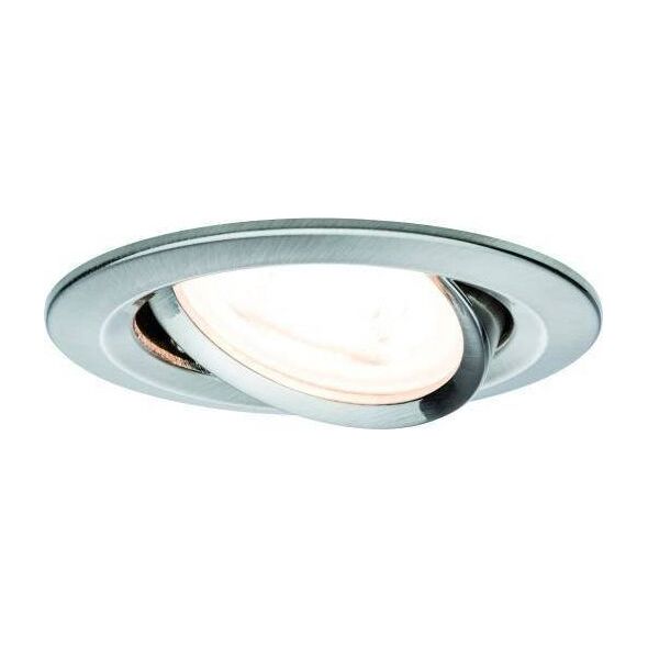Paulmann Zestaw Oprawa wbudowana Nova ruchoma LED 3x6,5W 2700K 230V GU10 51mm Żelazo Szczotkowane/Aluminium 8196975 4000870934296