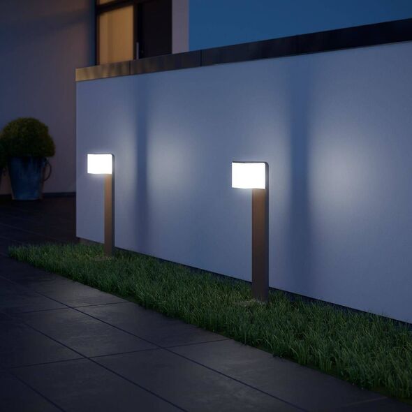 Steinel Oprawa ogrodowa 9,5W Steinel GL 80 LED iHF srebrna 8200743 4007841055486