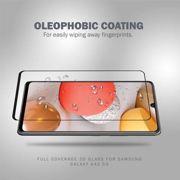 Crong Crong 3D Armour Glass - Szkło hartowane 9H Full Glue na cały ekran Samsung Galaxy A42 5G 8236670 5907731987271