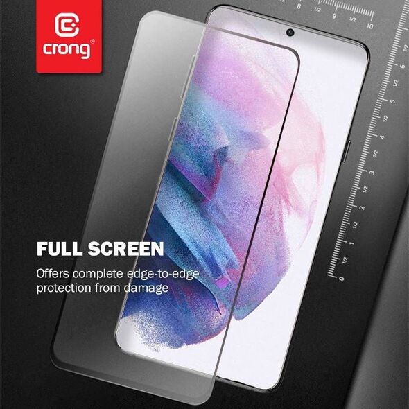 Crong Crong 7D Nano Flexible Glass Niepękające szkło hybrydowe 9H na cały ekran Samsung Galaxy S21 8236678 5907731987288