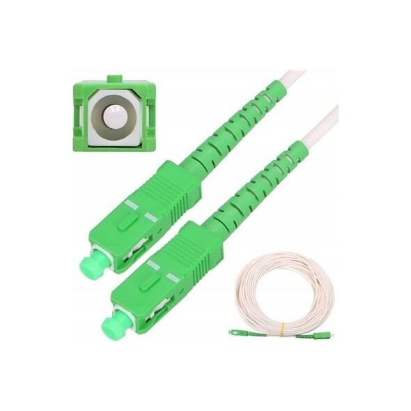 ExtraLink EXTRALINK PATCHCORD SC/APC-SC/APC SM G657A2 SIMPLEX 3.0MM 10M LSOH WHITE 8240107 5903148916286