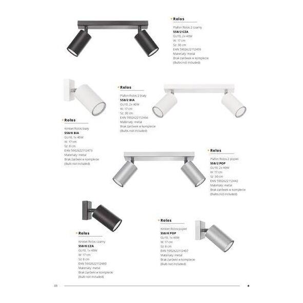 Lampa sufitowa Lampex Lampa sufitowa Rolos 3x40W (655/3B BIA) 8241112 5902622120812