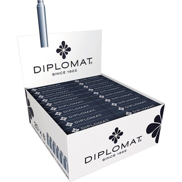 Diplomat Naboje atramentowe czarne 6 sztuk 8246053 4009746051617