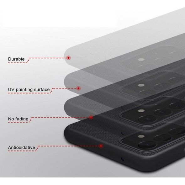 Nillkin Etui Nillkin Frosted do Samsung Galaxy A72 5G / 4G (Czarne) uniwersalny 8303353 6902048214750