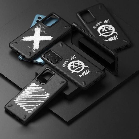 Ringke Ringke Onyx Design wytrzymałe etui pokrowiec Samsung Galaxy A72 4G czarny (Paint) (OXSG0047) 8327458 8809785455188