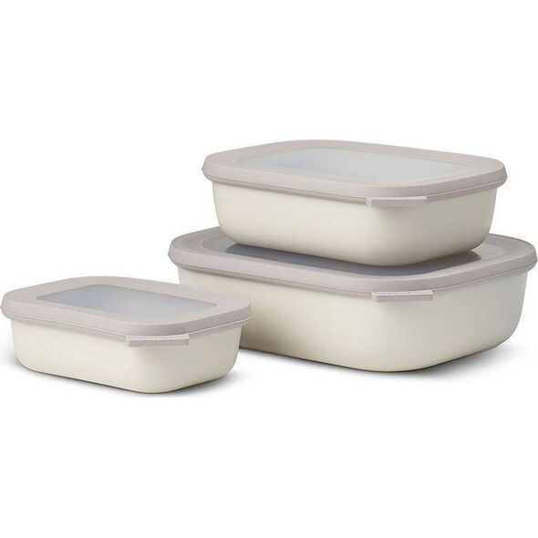 Mepal Zestaw 3 misek Cirqula prostokątna 500 1000 2000 White 106270032500 8328028 8720294004516