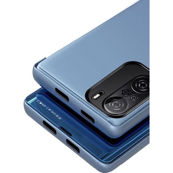 Hurtel Clear View Case futerał etui z klapką Xiaomi Redmi K40 Pro+ / K40 Pro / K40 / Poco F3 niebieski 8351077 9111201930445