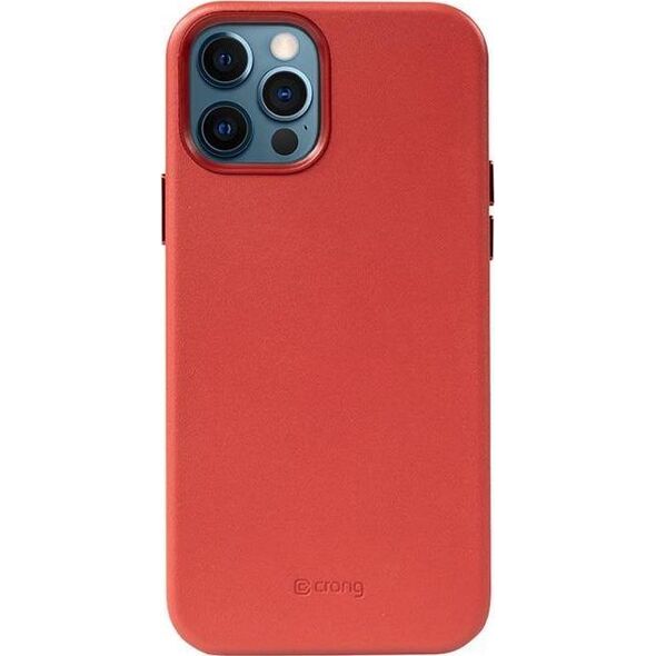 Crong Crong Essential Cover - Etui ze skóry ekologicznej iPhone 12 Pro Max (czerwony) 8397107 5907731987752