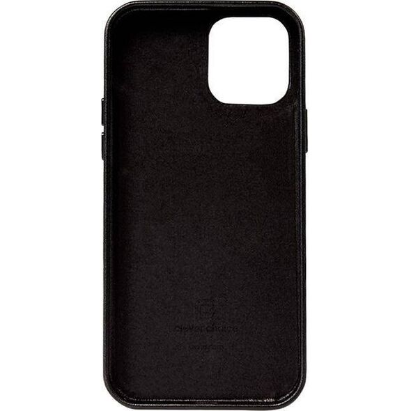Crong Crong Essential Cover - Etui ze skóry ekologicznej iPhone 12 Pro Max (czarny) 8397109 5907731987745