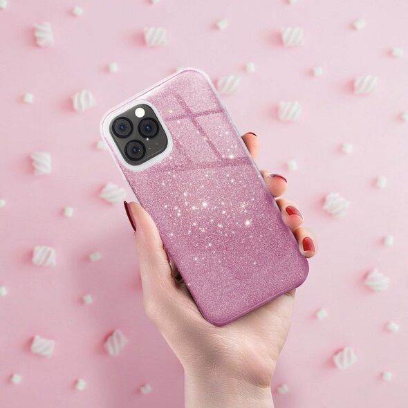 Etui IPHONE 11 Brokat Glitter różowe 8400419 5903396024566