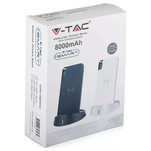 Powerbank V-TAC VT-3509 8000mAh Czarny 8408158 3800157647298
