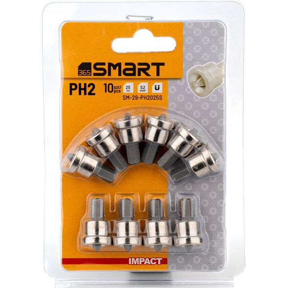 Smart bity ph2 z ogranicznikiem 25mm 10szt smart 8456879 5901769685970