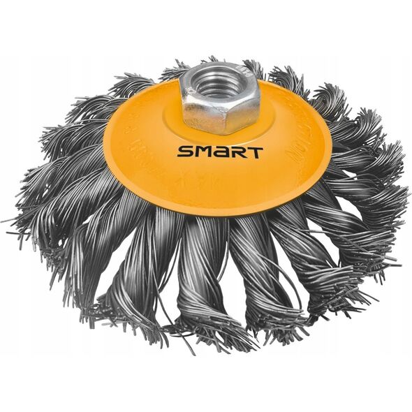 Smart szczotka druciana tarczowa pleciona 125mm, typ odgięty smar 8456893 5901769685727
