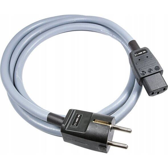 Kabel zasilający Melodika Melodika MDP30G Przewód zasilający z uziemieniem (sieciowy) 3x2,5mm2 (Schuko-IEC C13) Gunmetal - 3m 8464576 5907609007087