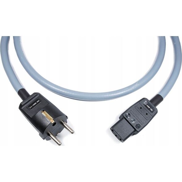 Kabel zasilający Melodika Melodika MDP30G Przewód zasilający z uziemieniem (sieciowy) 3x2,5mm2 (Schuko-IEC C13) Gunmetal - 3m 8464576 5907609007087