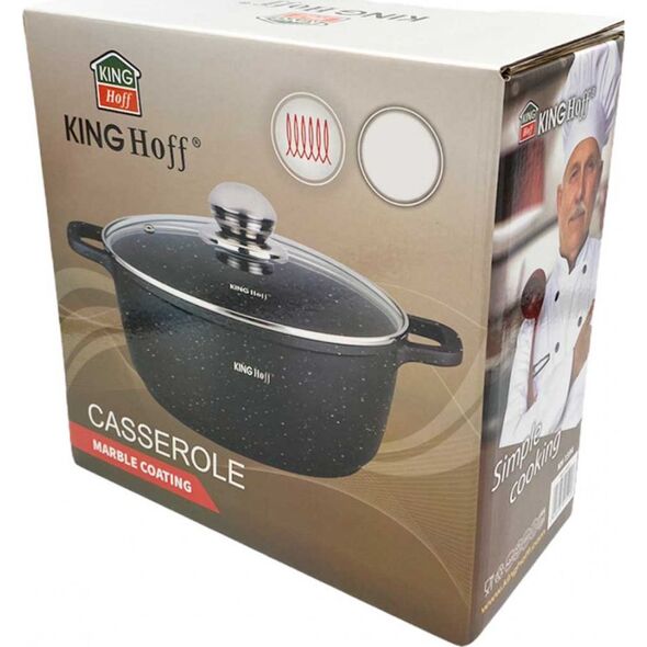 KingHoff Kinghoff garnek marmurowy 16cm kh-1592 1,3l! 8481502 5908287215924