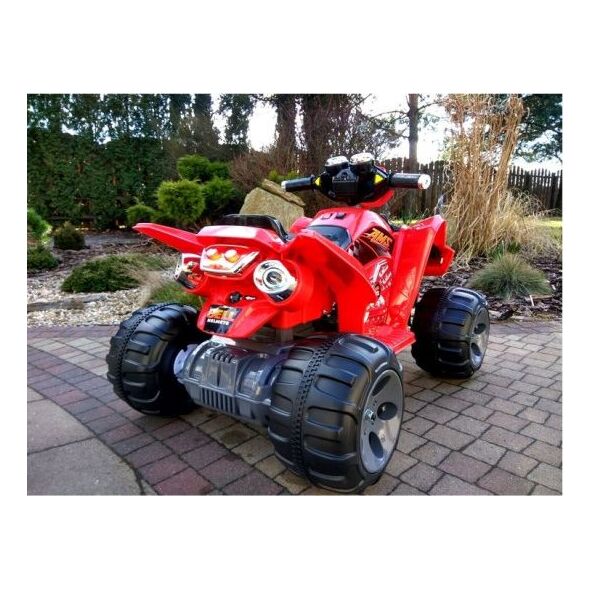 Lean Cars Quad na Akumulator Duże Koła Czerwony 8487083 5902808150114