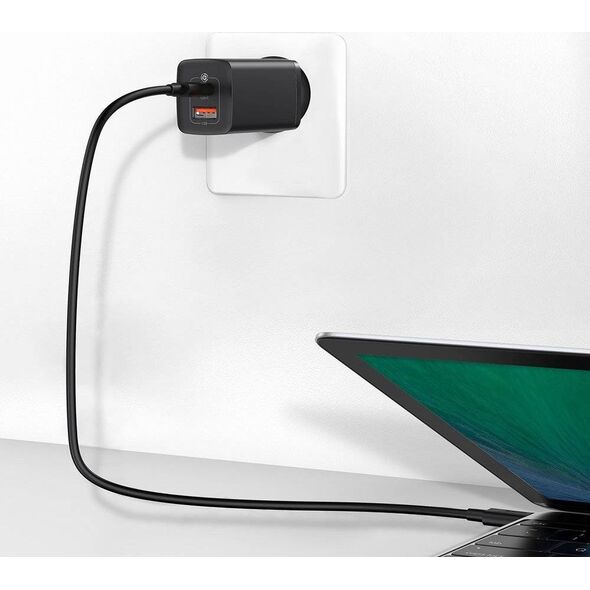 Ładowarka Baseus GaN2 Lite 1x USB-A 1x USB-C 3 A (CCGAN2L-B01) 8488237 6953156232938