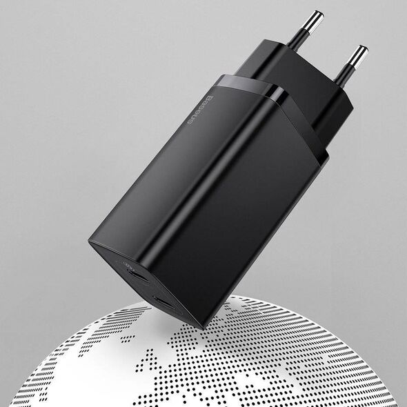 Ładowarka Baseus GaN2 Lite 1x USB-A 1x USB-C 3 A (CCGAN2L-B01) 8488237 6953156232938