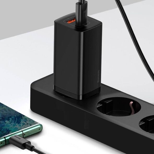 Ładowarka Baseus GaN2 Lite 1x USB-A 1x USB-C 3 A (CCGAN2L-B01) 8488237 6953156232938