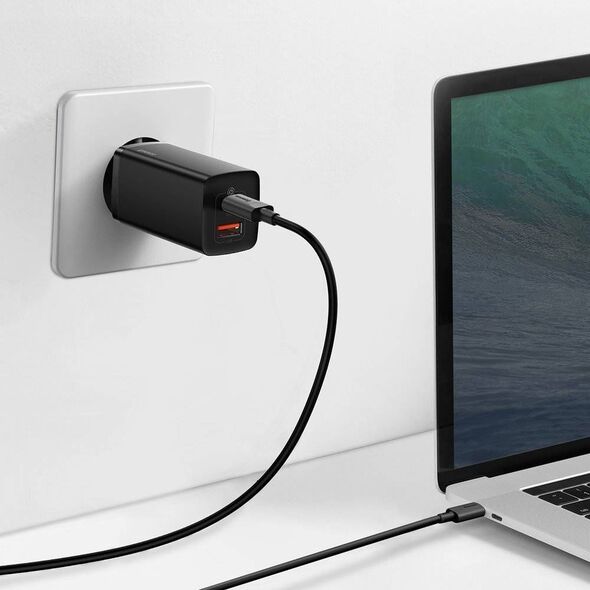 Ładowarka Baseus GaN2 Lite 1x USB-A 1x USB-C 3 A (CCGAN2L-B01) 8488237 6953156232938