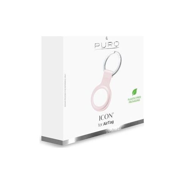 Puro Silikonowe etui PURO ICON Case Apple AirTag (piaskowy róż) 8489170 8033830302022