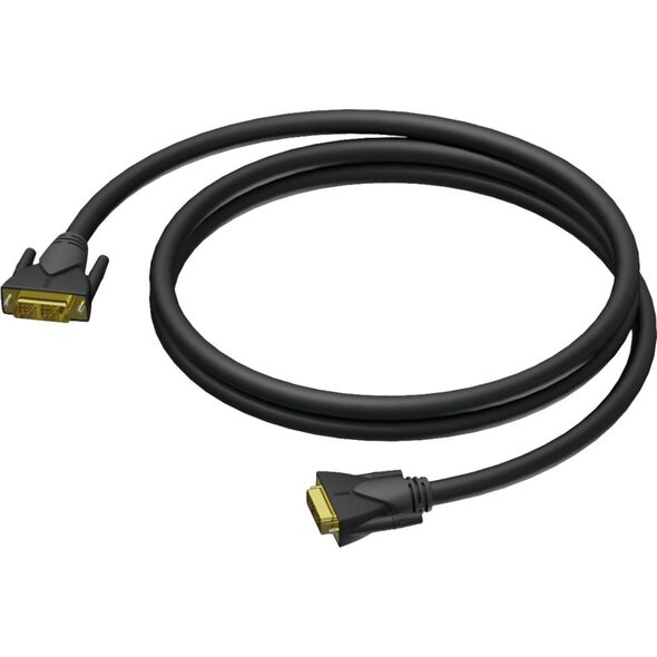 Kabel Procab DVI-D - DVI-D 1.5m czarny (CLV140/1.5) 8500855 5414795038516