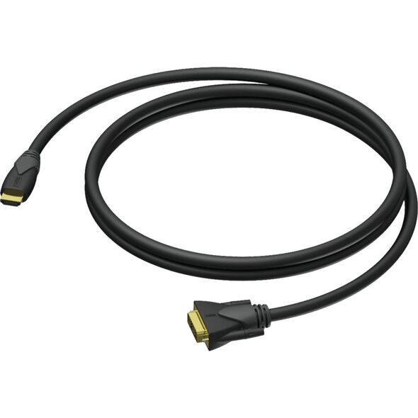 Kabel Procab HDMI - DVI-D 3m czarny (CLV160/3) 8500862 5414795038530