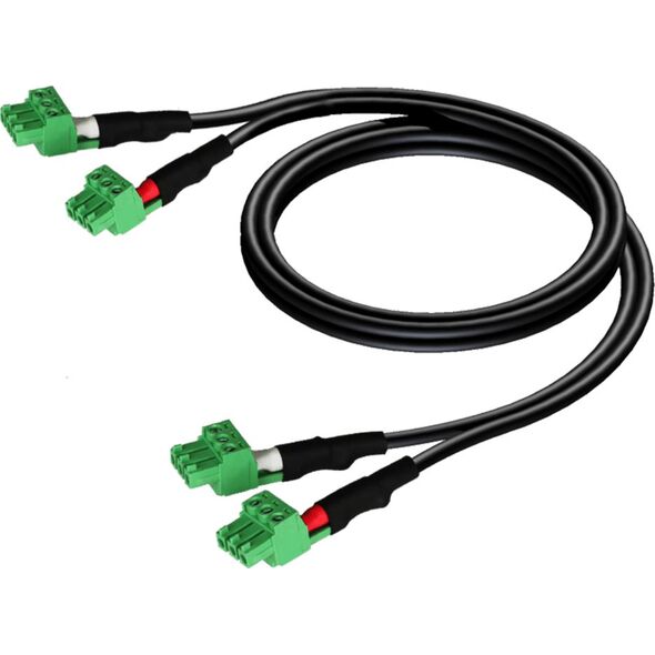 Procab Terminal block x2 - Terminal block x2 0.5m czarny (CLA830/0.5) 8500909 5414795029071