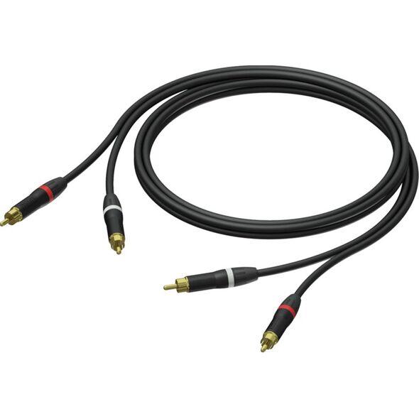 Kabel Procab RCA (Cinch) x2 - RCA (Cinch) x2 1.5m czarny (PRA800/1.5) 8500961 5414795042995