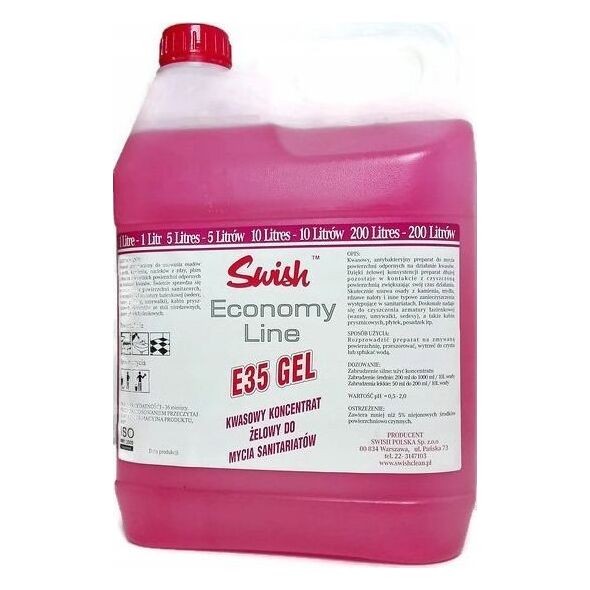 Swish Swish E35 Żelowy preparat do czyszczenia sanitariatów 5 l 8504145 5907662640474