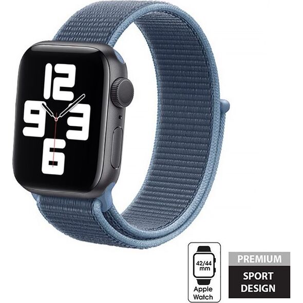 Crong Pasek sportowy Crong Nylon do Apple Watch 42/44mm (Ocean Blue) 8517541 5907731987882