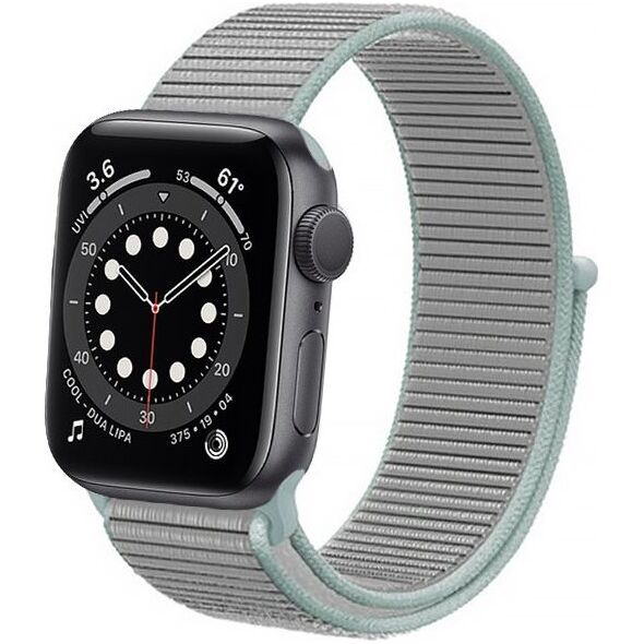 Crong Pasek sportowy Crong Nylon do Apple Watch 38/40mm (Pastel Grey) 8517544 5907731987899