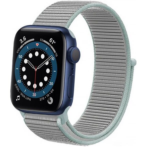 Crong Pasek sportowy Crong Nylon do Apple Watch 38/40mm (Pastel Grey) 8517544 5907731987899