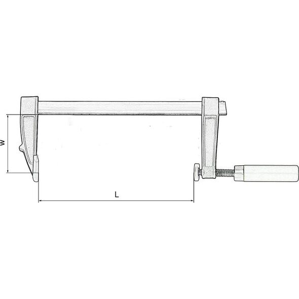 Art-Pol ARTPOL ŚCISK STOLARSKI 50 x 200mm TYP (F) TUV/ GS AR24102 8535740 5900171241026