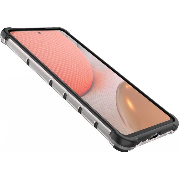 Hurtel Honeycomb etui pancerny pokrowiec z żelową ramką Samsung Galaxy A72 4G przezroczysty 8588920 9111201925533