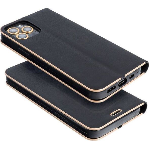 ForCell Kabura Forcell LUNA Book Gold do HUAWEI P Smart czarny 8603424 5901737907356