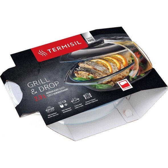 Termisil Naczynie żaroodporne Termisil Grill and Drop 2,9 l 8609482 5901423000125